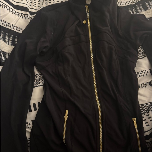 Lululemon Black Jacket with Gold Zipper - Picture 1 of 2